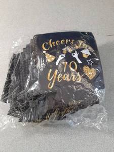lot 485 image: Cheers to 70 Years Cup Koozie 12 Pack - Retail $0