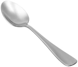 lot 496 image: Amazon Basics Stainless Steel Dishwasher Safe Dinner Spoons with Round Edge, Large Tablespoons, Substantial Weight, 7.9 inches, Silver, Pack of 12 - Retail $15