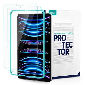 lot 525 image: ESR 2 Pack Screen Protector for iPad Air 5th4th Generation (20222020)��iPad Pro 11 Inch (2022202120202018) Screen Protector, Tempered-Glass Film with Alignment Frame, Anti-Scratch, HD Clarity - Retail $15