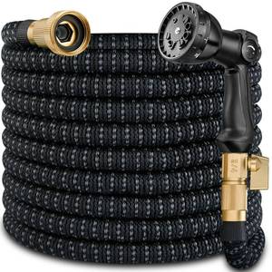 lot 562 image: 50 ft Garden Expandable Hoses - New Upgrated 2026 Flexible Water Hose - Kink-less Car Wash Pipes with Solid Brass Connector, Leakproof Lightweight Expanding Hoses for Yard,Outdoor - Retail $60
