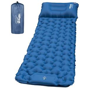 lot 567 image: HiiPeak Sleeping Pad for Camping- Ultralight Inflatable Sleeping Mat with Built-in Foot Pump & Pillow, Upgraded Compact Camping Air Mattress for Tent, Backpacking, Hiking - Retail $30