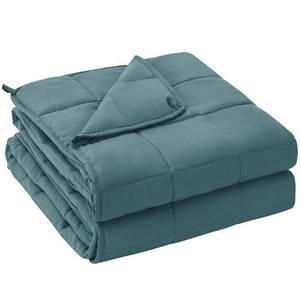 lot 594 image: yescool King Size Weighted Blanket for Adults (20 lbs, 80 x 87, Teal) Cooling Heavy Blanket for Sleeping Perfect for 190-210 lbs, Breathable Blanket for Adults & Couple All Season, Machine Washable - Retail $70
