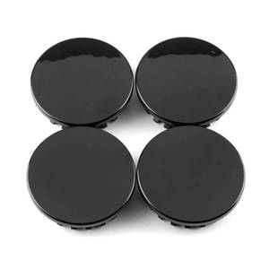 lot 599 image: RTRHINOTUNING 4PCS OD67mm2.63in Wheel Center Caps Compatible with Colorado Corvette ATS XLR Acadia Verano ID55mm2.17in Black Hub Caps - Retail $24