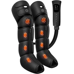 lot 604 image: Greetmed Leg Massager with Heat and Compression for Circulation and Pain Relief, 6 Modes Foot Calf Thigh Knee and Leg Compression Massage Boots for Swelling, Edema and RLS, Gifts for Mom, Dad, Seniors - Retail $90