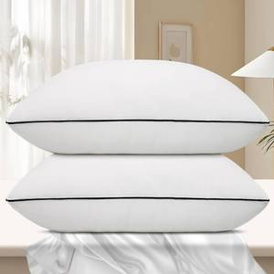lot 628 image: Vorouhals Hotel Collection Bed Pillows for Sleeping 2 Pack Standard Size Cooling Pillows Set of 2 for Back, Stomach or Side Sleepers, Super Soft Down Alternative Microfiber Filled Pillows - Retail $19