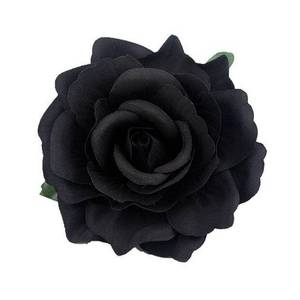 lot 648 image: VEICOSTT Women Rose Flower Hair Clip Hair Accessories Flower Brooch Pin ZFJ11 (Black) - Retail $4
