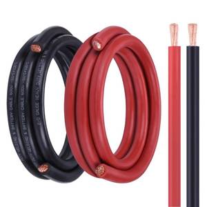 lot 656 image: Geosiry 20 Battery Cable, 10FT Red  10FT Black 20 Welding Cable, Stranded Oxygen-Free Pure Copper Wire for Automotive, Battery, Solar, Marine and Generator - Retail $117