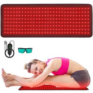 lot 663 image: Red Light Therapy Pad Wearable 660nm & 850nm Infrared Light Therapy Mat Devices 31.5 x 11.8 Large Wrap Belt for Body Back Shoulders Waist Joint Muscle Pain Relief - Retail $83