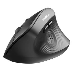 lot 677 image: seenda Ergonomic Wireless Mouse, MOU200 Vertical Bluetooth Mouse with 2.4G USB Receiver, Dual Bluetooth, Quiet Clicks, 52° Grip, 3-Level DPI, 83g Right Hand Mouse for Laptop PC Mac Android, Black - Retail $24