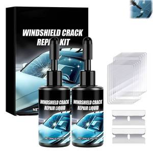 lot 682 image: ONLY ONE Windshield Crack Repair Kit,Upgraded Car Windshield Chip Repair Kit,Car Crack Gone Glass Repair Kit Car Glass Repair Kit for Cracks and Chips,Glass Repair Tool for Glasses,Mirrors(1Pcs) - Retail $11