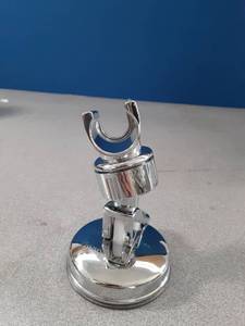 lot 683 image: PROZADAHAO Adjustable Shower Head Holder, Bathroom Suction Cup Bracket for Handheld Showerhead, Removable Wall Mounted Shower Bracket (Silver) (Silver, 1) - Retail $10