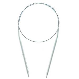 lot 686 image: Mdoker Aluminum Circular Knitting Needle Size 6 24 Inch Circular Knitting Needles for Handmade Knitting DIY and Any Weaven Yarn Projects(US Size 6,4mm) - Retail $8