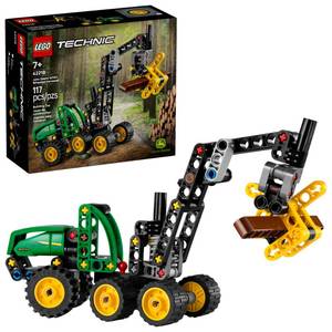 lot 688 image: LEGO Technic John Deere 1470H Wheeled Harvester Building Toy for Kids - Heavy Vehicle Playset WRealistic Suspension & Steering - STEM Toy for Boys & Girls, Ages 7 - Gift Idea for Birthdays - 42218 - Retail $10