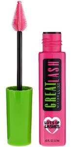 lot 689 image: Maybelline Great Lash Lots Of Lashes Washable Mascara, Volumizing, Thickening and Curling Mascara, Blackest Black, 1 Count - Retail $13