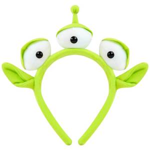 lot 702 image: U-Zomir Halloween Headband, Alien Plush Headband for Adults, Costume Accessories for Theme Party Cosplay and Halloween - Retail $8