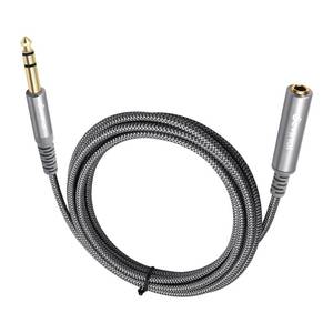lot 704 image: Devinal 14 inch Headphone Extension Cable, 6.35mm TRS Male to Female Stereo Cord, Quarter Inch Guitar Cable Extender, 10ft (3 Meters) - Retail $10