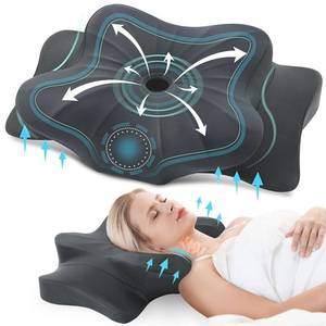 lot 705 image: DONAMA Cervical Pillow for Neck and Shoulder Pain Relief, Cooling Contour Memory Foam Pillow, Dual-Height Ergonomic Neck Support Pillow for Side Back Stomach Sleepers with Removable Pillowcase - Retail $50