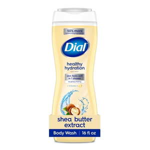 lot 108 image: Dial Healthy Hydration Body Wash Shea Butter Extract with Vitamin E  16 fl oz - Retail $8