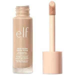lot 127 image: e.l.f. Halo Glow Liquid Filter Highlighter - 4 Medium - 1.06 fl oz Paraben-Free, Vegan, Contains Hyaluronic Acid - Retail $19