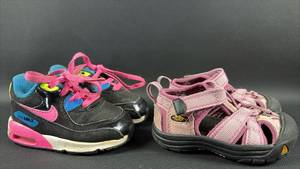 lot 3 image: Keen (size 5) and Nike Air Max Baby(size 5C) Shoes