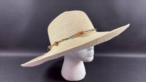 lot 7 image: Sun Hat with Twine and Bead Hatband