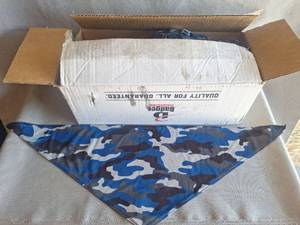 lot 210 image: Badger Sport Blue Camo Athletic Face Coverings Bulk Lot