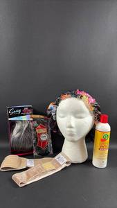 lot 104 image: Bubbles, Bonnet and Bangs. Wig Accessories Including (2) Comfort Wig Grip Bands