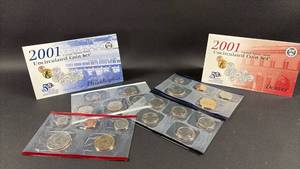 lot 112 image: 2001 US Mint Uncirculated Coin Set Philadelphia and Denver