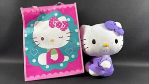 lot 123 image: Hello Kitty Plush Toy (10 inch)and Sanrio Shopping Bag