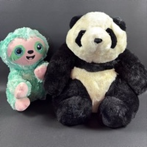 lot 319 image: Spark Sloth Plush and Panda