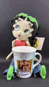 lot 320 image: Betty Boop Plush Doll and I Love Lucy Friends Forever Mug