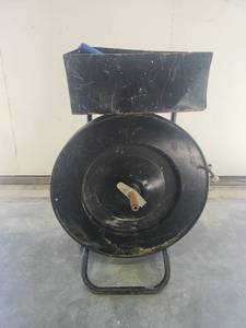 lot 16659 image: Industrial Wheeled Strapping Cart with Tools