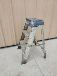 lot 16677 image: Step Ladder with Metal Platform