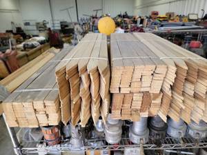 lot 17771 image: Wood Stake Stock and Automotive Fluids Bundle
