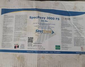 lot 17794 image: SpecChem SpecPoxy 3000 FS 22 Oz Epoxy Resin- Box of 12