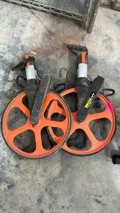 lot 17803 image: Professional Measuring Wheel Set with  Counters - Set of 2