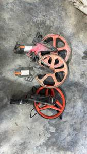 lot 17806 image: Surveyors Measuring Wheels - Set of 3