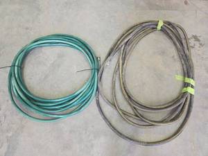 lot 17824 image: Water Hose Lot with Fittings - Set of 2