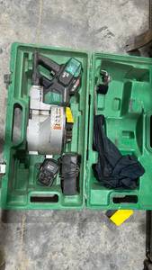 lot 17834 image: Metabo HPT Cordless Rebar Cutter Bender Kit with Battery and Charger 36v