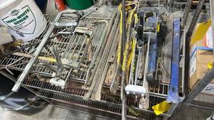 lot 17878 image: Hand Tools, Pry Bars, Clamp, Splitting Wedges