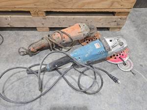lot 17912 image: Makita and Rigid Grinder Power Tool - Set of 2
