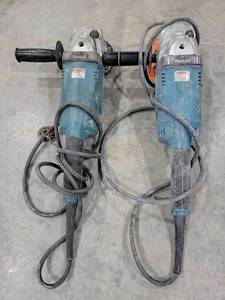 lot 17913 image: Makita 7-Inch Electric Angle Grinders Set