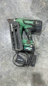 lot 17917 image: Metabo HPT Cordless Finish Nailer Kit with Battery and Charger