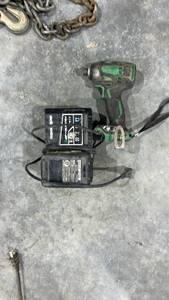 lot 17920 image: Metabo HPT Cordless Impact Driver with Battery and Charger Kit