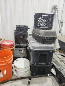 lot 16733 image: Tool Storage Collection with Toolboxes and Hand Tools