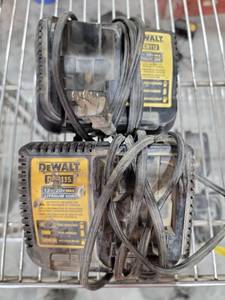 lot 17946 image: DeWalt 12V20V MAX Lithium Ion Battery Chargers