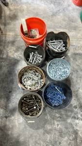 lot 17971 image: Bulk Hardware Collection - Bolts, Nuts, and Washers Lot