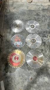 lot 17978 image: Diamond Cutting Blades Set of 6 Various Sizes