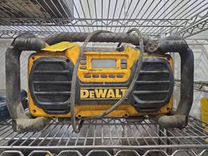 lot 17983 image: DeWalt DC012 Work Site Charger Radio
