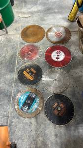 lot 18184 image: Diamond Saw Blade Collection Mixed Brands - Set of 8